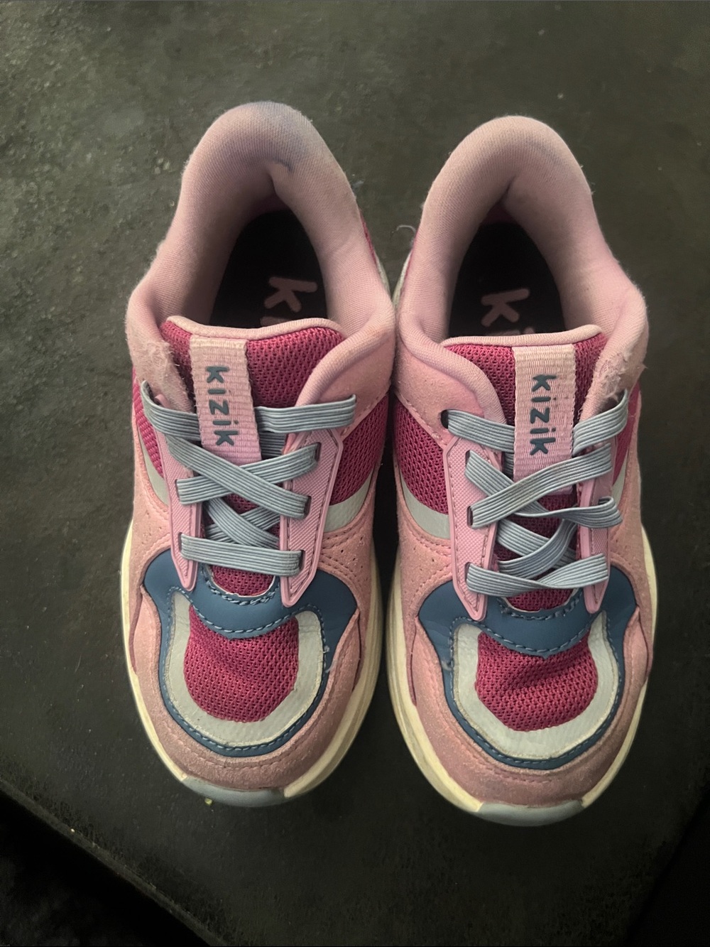 Kizik Kids' Pink & Blue Athletic Sneakers size 11